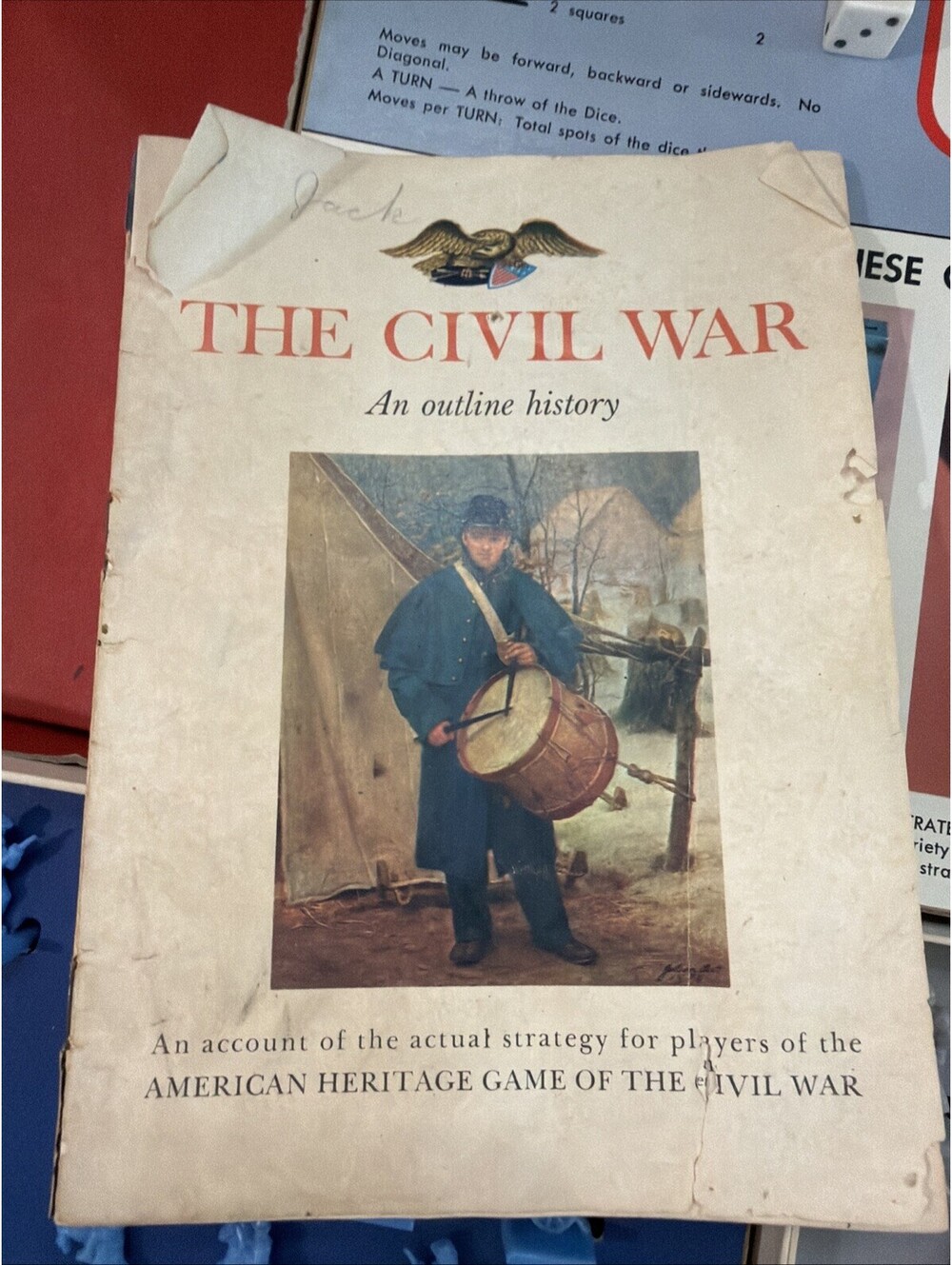 Vintage 1961 American Heritage Board Game The Civil War Milton Bradley Complete - Picture 4 of 10